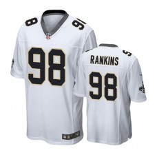 New Orleans Saints #98 Sheldon Rankins White Game Jersey