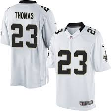 New Orleans Saints 23 Pierre Thomas white Elite Jersey