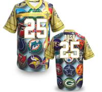 New Orleans Saints 25# Reggie Bush Stitched NFL Elite Fanatical Version Jersey (8) - 副本