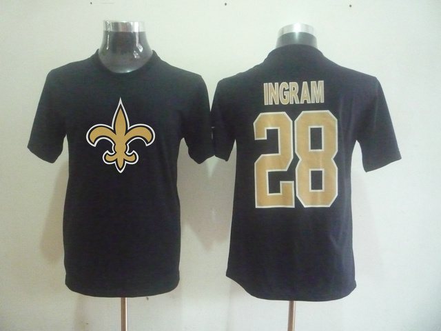 NEW NFL New Orleans Saints 28 Mark Ingram Name & Number T-Shirt