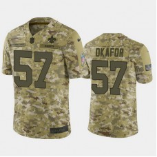 New Orleans Saints Alex Okafor #57 2018 Salute to Service Limited Camo Jersey