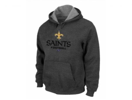 New Orleans Saints Critical Victory Pullover Hoodie D.Grey