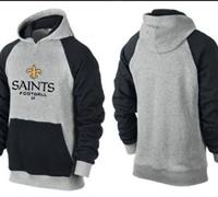 New Orleans Saints Critical Victory Pullover Hoodie Grey & Blue