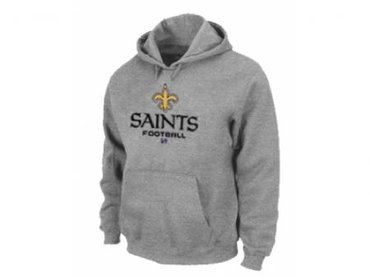 New Orleans Saints Critical Victory Pullover Hoodie Grey