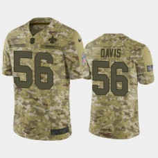New Orleans Saints Demario Davis #56 2018 Salute to Service Limited Camo Jersey