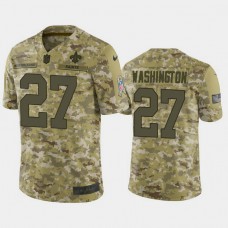 New Orleans Saints Dwayne Washington #27 Camo Jersey 2018 Salute to Service