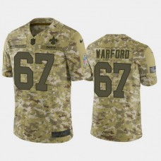 New Orleans Saints Larry Warford #67 Camo Jersey 2018 Salute to Service