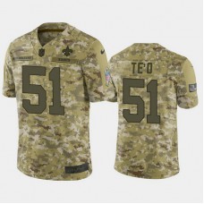 New Orleans Saints Manti Te'o #51 2018 Salute to Service Limited Camo Jersey