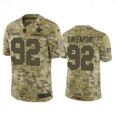 New Orleans Saints Marcus Davenport #92 2018 Salute to Service Limited Camo Jersey