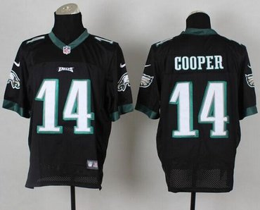 New Philadelphia Eagles #14 Riley Cooper Black NFL Elite Jersey