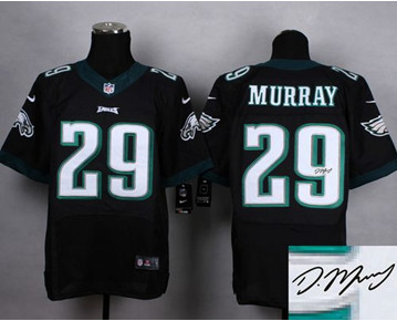 New Philadelphia Eagles #29 DeMarco Murray Black Alternate Men's Stitched NFL Elite Autographed Jersey