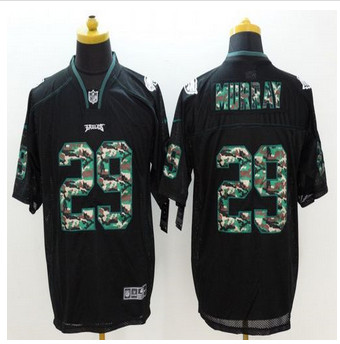 New Philadelphia Eagles #29 DeMarco Murray Black Men's Stitched NFL Elite Camo Fashion Jersey