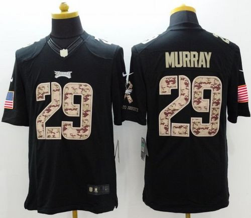 New Philadelphia Eagles #29 DeMarco Murray Black Men's Stitched NFL Limited Salute to Service Jersey