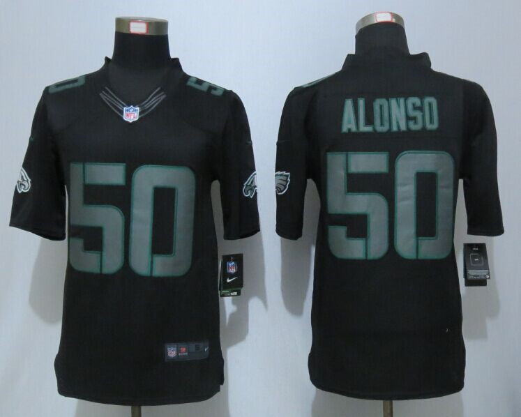 New Philadelphia Eagles #50 Kiko Alonso Impact Limited Black Jerseys