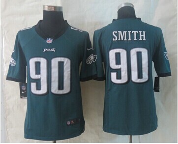New Philadelphia Eagles #90 Marcus Smith Green Limited Jerseys