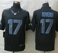 New San Diego Charger #17 Philip Rivers Impact Black Limited Jerseys