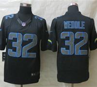 New San Diego Charger #32 Weddle Grey Impact Black Limited Jerseys