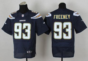 New San Diego Chargers #93 Dwight Freeney Navy Blue Team Color NFL New Elite Jersey