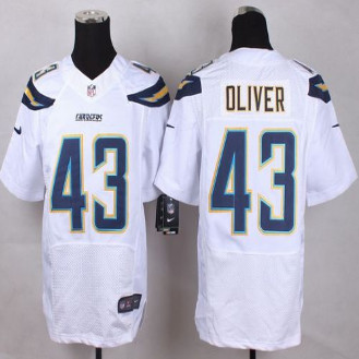 New San Diego Chrgers #43 Branden Oliver White Men's Stitched NFL New Elite Jersey