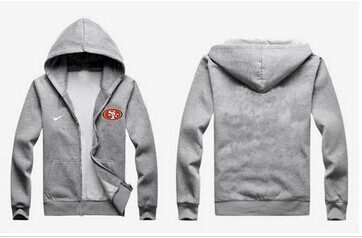 New San Francisco 49ers Authentic Logo Hoodie Grey