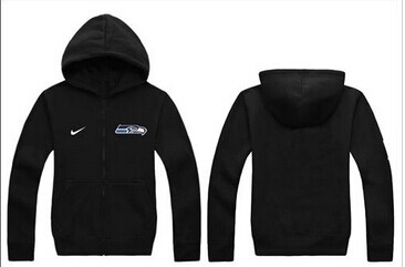 New Seattle Seahawks Authentic Logo Hoodie Black