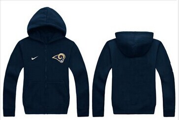 New St.Louis Rams Authentic Logo Hoodie Navy Blue