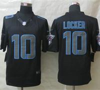 New Tennessee Titans 10# Jake Locker Impact Black Limited Jerseys