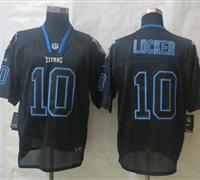 New Tennessee Titans 10 Locker Lights Out Black Elite Jerseys