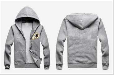 New Washington Redskins Authentic Logo Hoodie Grey