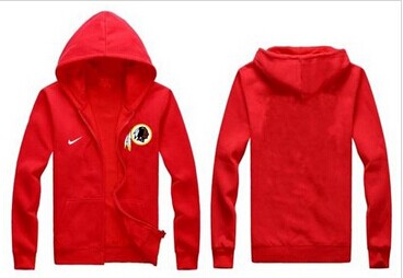 New Washington Redskins Authentic Logo Hoodie Red