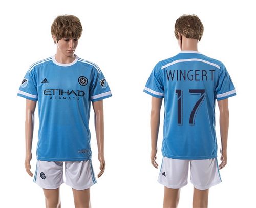 New York City #17 Wingert Home Soccer Club Jersey