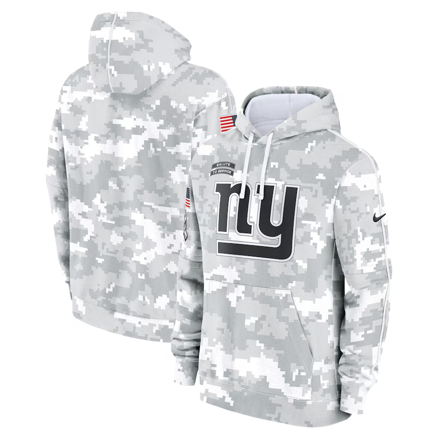 New York Giants  2025 Salute to Service Limited Football Stitched hoodie   Jersey
