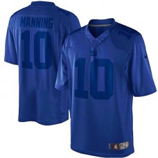 New York Giants #10 Eli Manning Royal Blue Drenched Limited Jersey