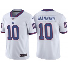 New York Giants #10 Eli Manning White Color Rush Limited Jersey