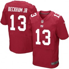 New York Giants #13 Odell Beckham Jr. Red Elite Jersey
