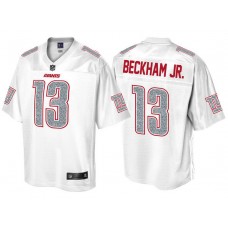 New York Giants #13 Odell Beckham Jr Pro Line White Out Fashion Jersey