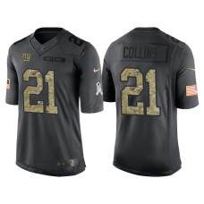 New York Giants #21 Landon Collins Camo Anthracite 2016 Salute to Service Limited Jersey