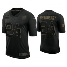 New York Giants #24 James Bradberry Black 2020 Salute to Service Limited Jersey