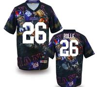 New York Giants #26 Antrel Rolle Stitched NFL Elite Fanatical Version Jersey (1)