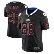 New York Giants #26 Saquon Barkley 2018 Lights Out Color Rush Limited Black Jersey