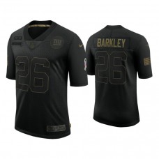 New York Giants #26 Saquon Barkley Black 2020 Salute to Service Limited Jersey
