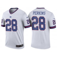 New York Giants #28 Paul Perkins White Color Rush Legend Jersey