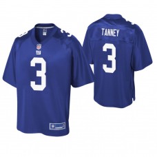 New York Giants #3 Alex Tanney Royal Pro Line Player Jersey