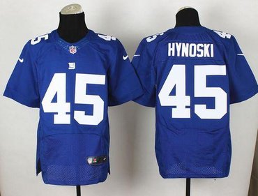 New York Giants #45 Henry Hynoski Royal Blue Team Color NFL Elite Jersey