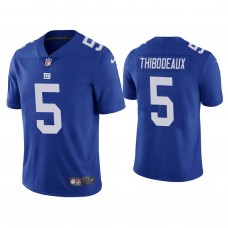 New York Giants #5 Kayvon Thibodeaux Blue Vapor Limited 2022 NFL Draft Jersey