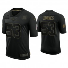 New York Giants #53 Oshane Ximines Black 2020 Salute to Service Limited Jersey