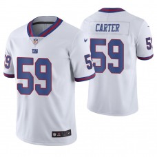 New York Giants #59 Lorenzo Carter White Vapor Untouchable Color Rush Limited Jersey