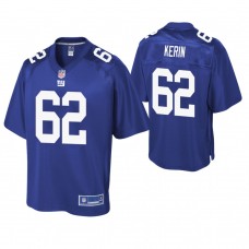 New York Giants #62 Zac Kerin Royal Pro Line Player Jersey