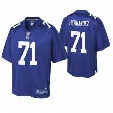 New York Giants #71 Will Hernandez Royal Pro Line Player Jersey