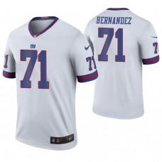 New York Giants #71 Will Hernandez White Color Rush Legend Jersey